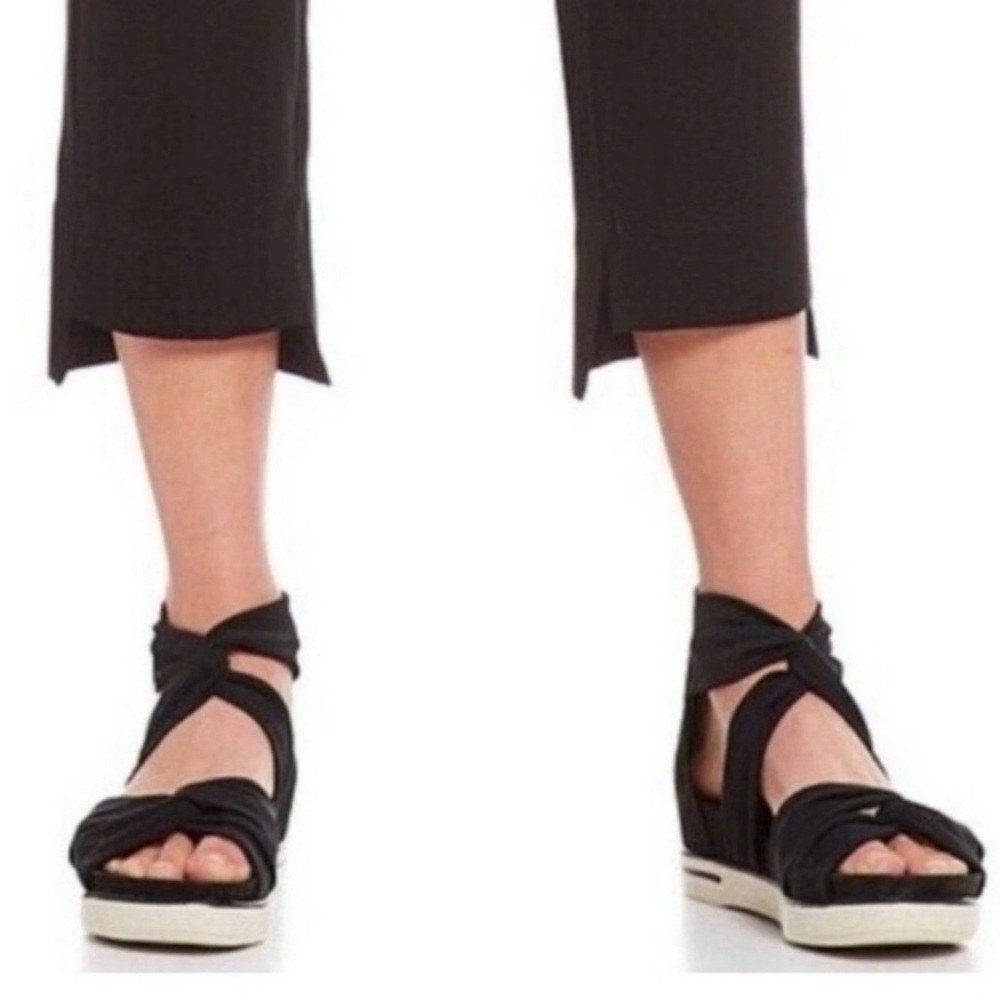 Ellen Fisher Black Mesh Zanya Sandal/Espadrille Size 8